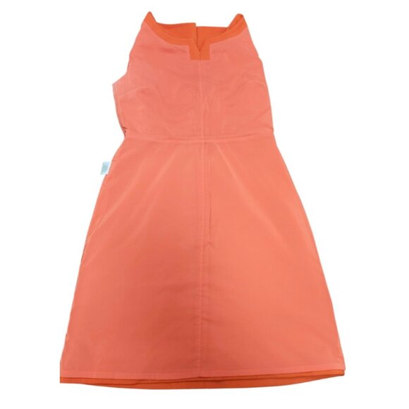 Tory Burch Rust Orange Sheath Dress Size 12 Wool Blend Cap Sleeve Knee Length - Picture 7 of 15